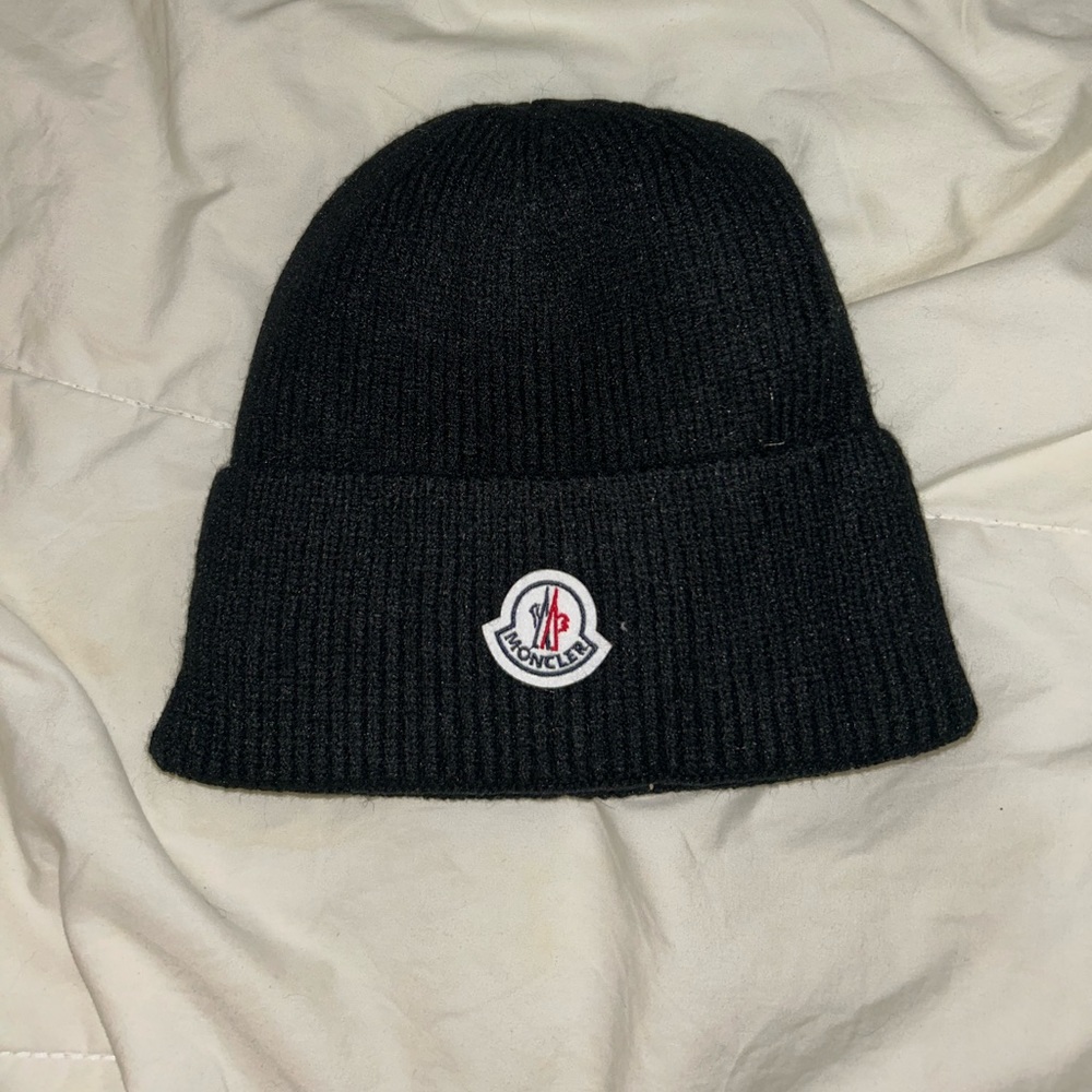 Black Moncler beanie